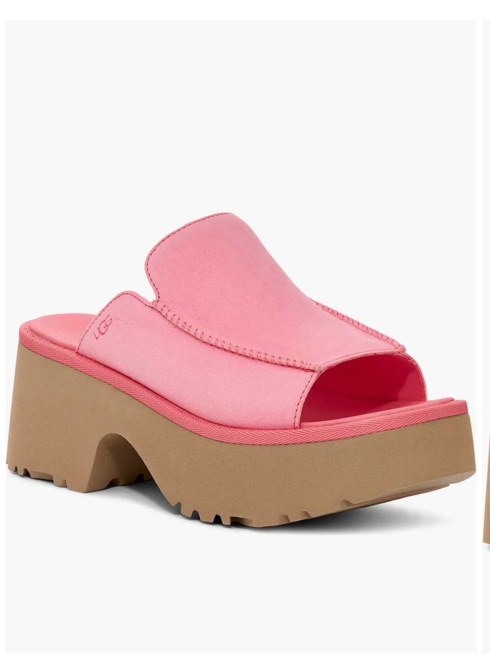 UGG Women's New Heights Platform Slide Sandal In Tropical Pink